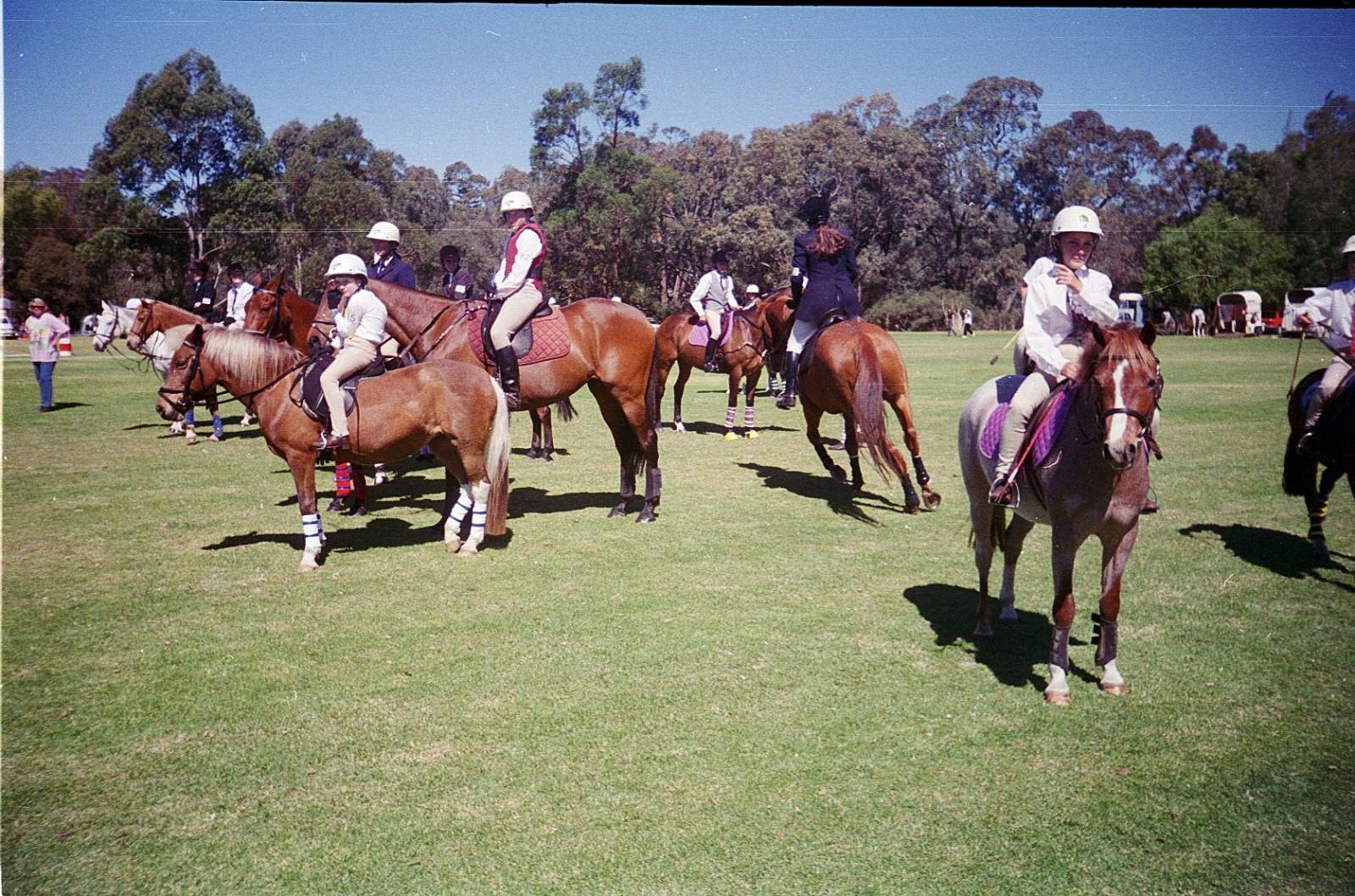Horse riding at the show 1997
