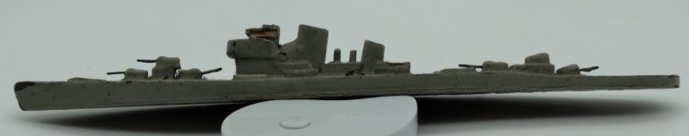 Small model of Japanese destroyer