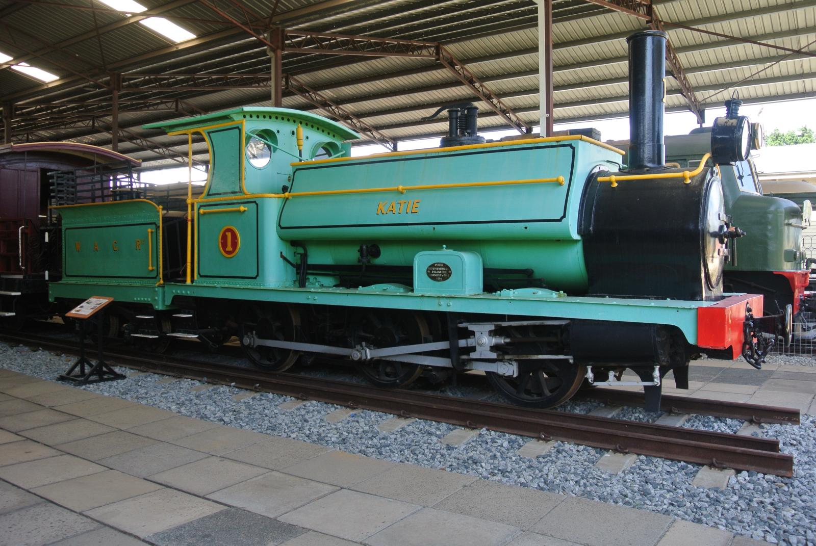 Katie at Railway Museum in Bassendean