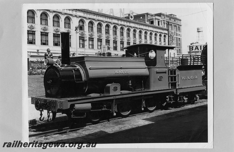 Katie at Perth Station with Boans in the background 