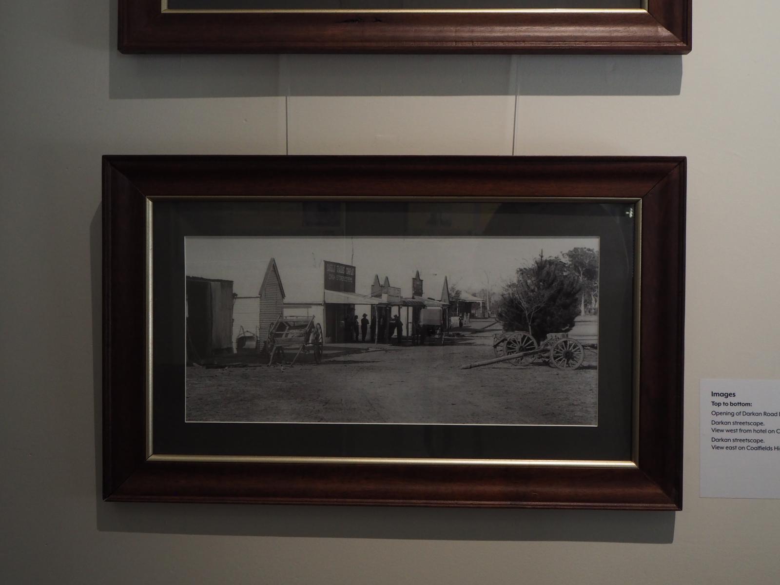 Framed picture of Darkan Townsite