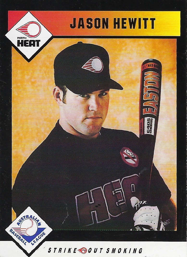 Baseball player collector's card - Jason Hewitt - Front