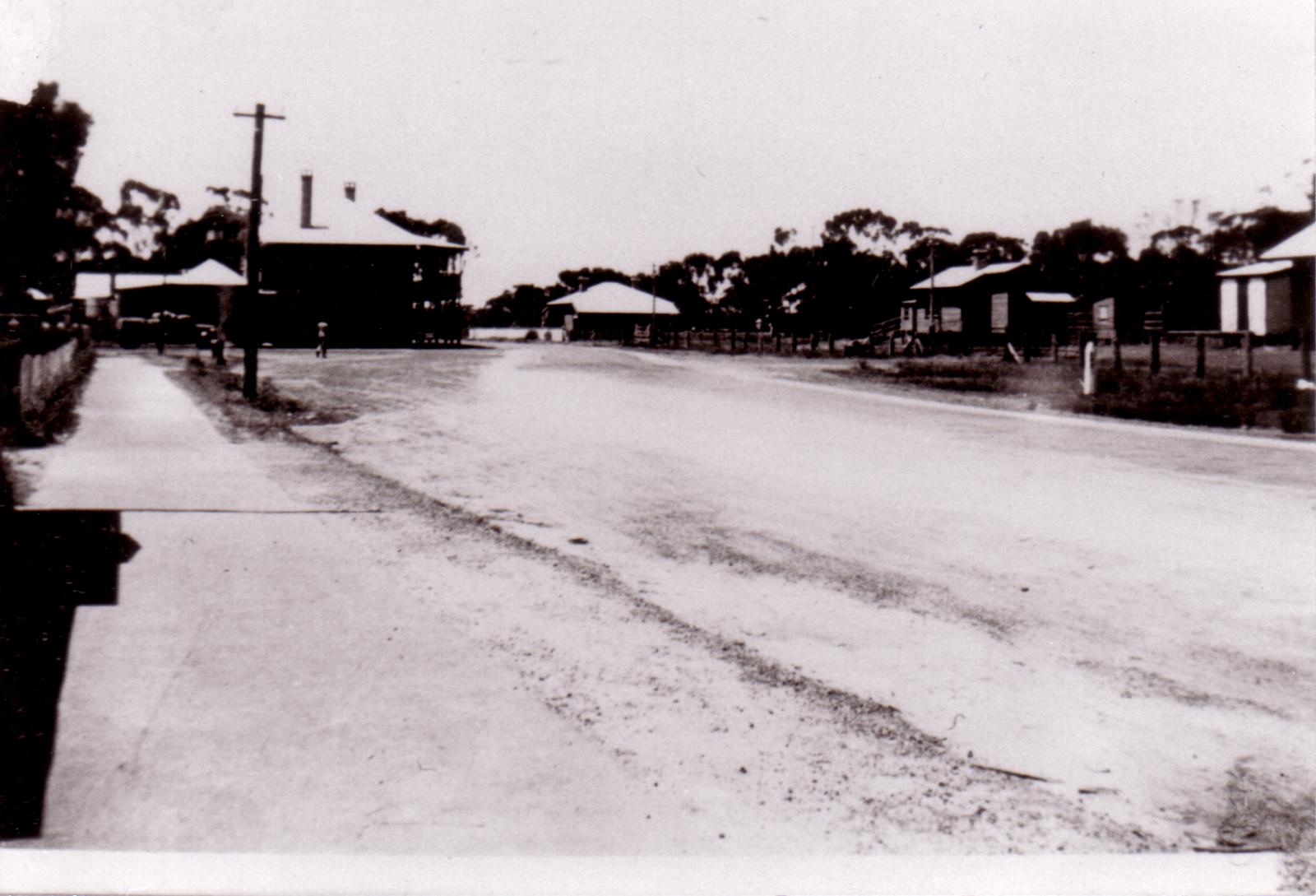 View Looking North Along Gathorne Street , Late 1940s.