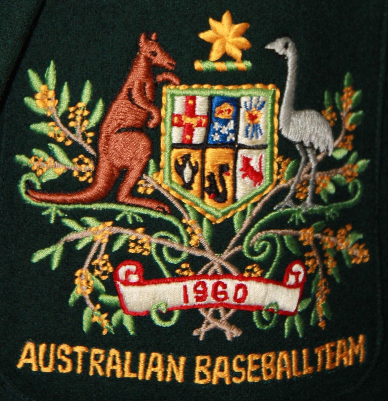 1960 Australian Baseball Team blazer pocket