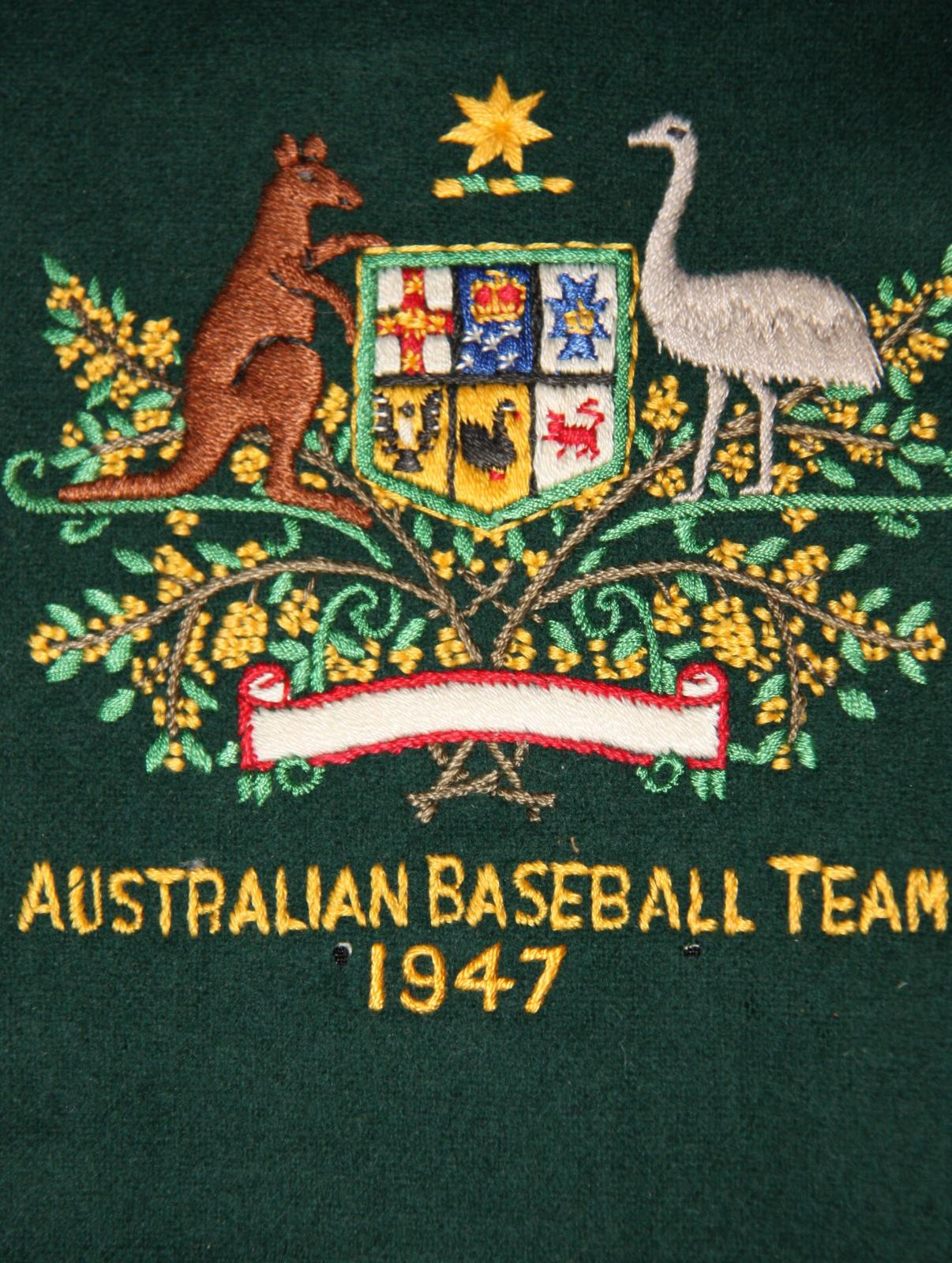 1947 Australian Baseball Team Pocket Badge