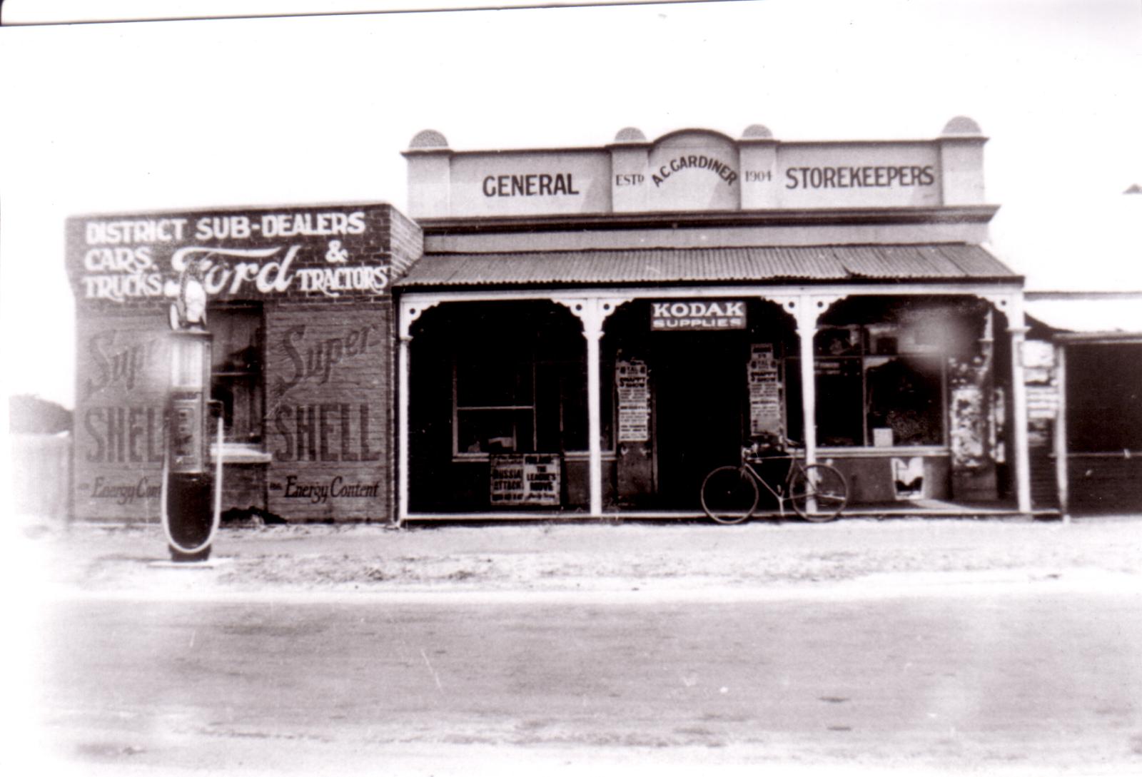 AC Gardiners' Store, Gathorne Street, Cranbrook. circa late 1920