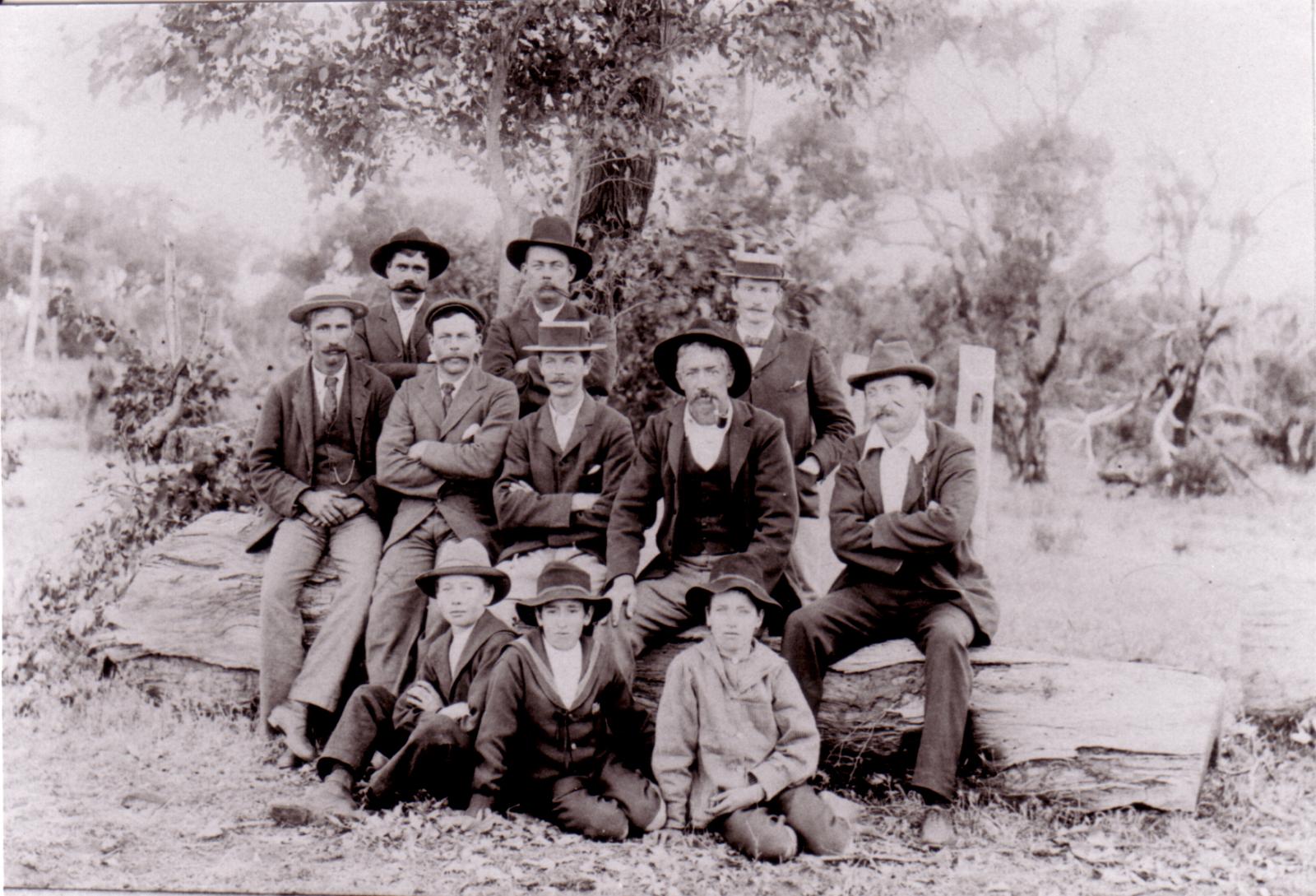 In Front Of Old Tenterden Hall circa 1900.