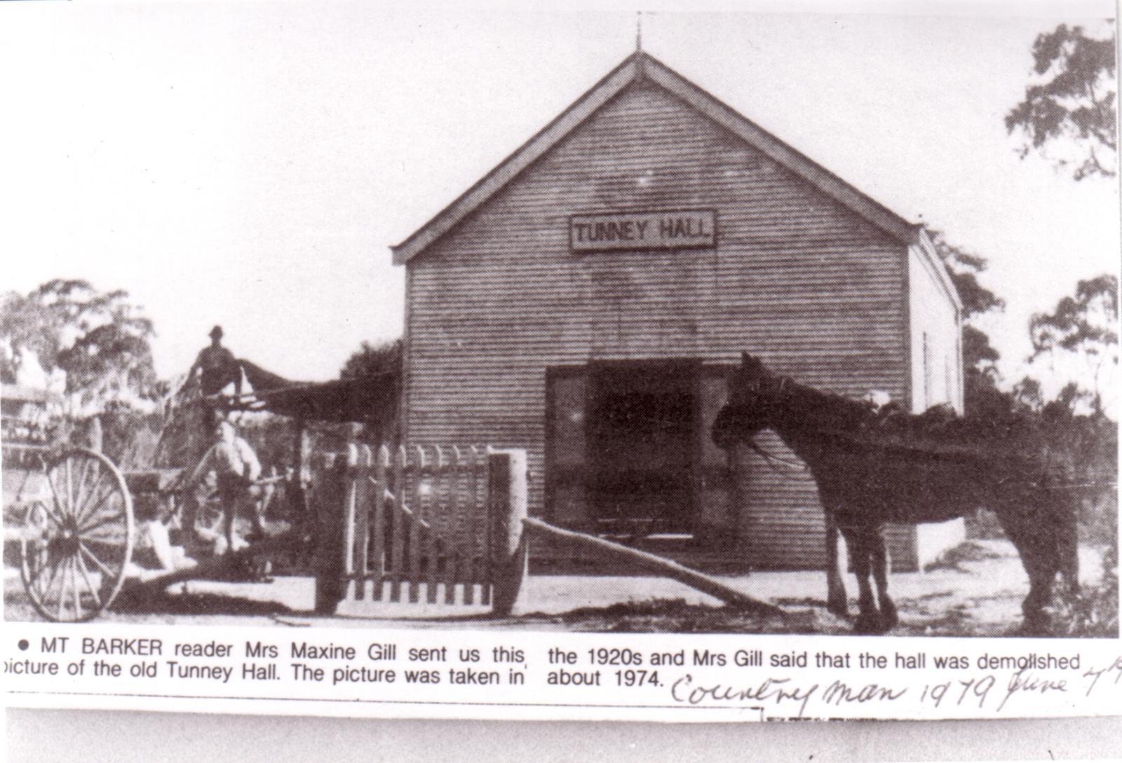 Tunney Hall , With Horse In Front