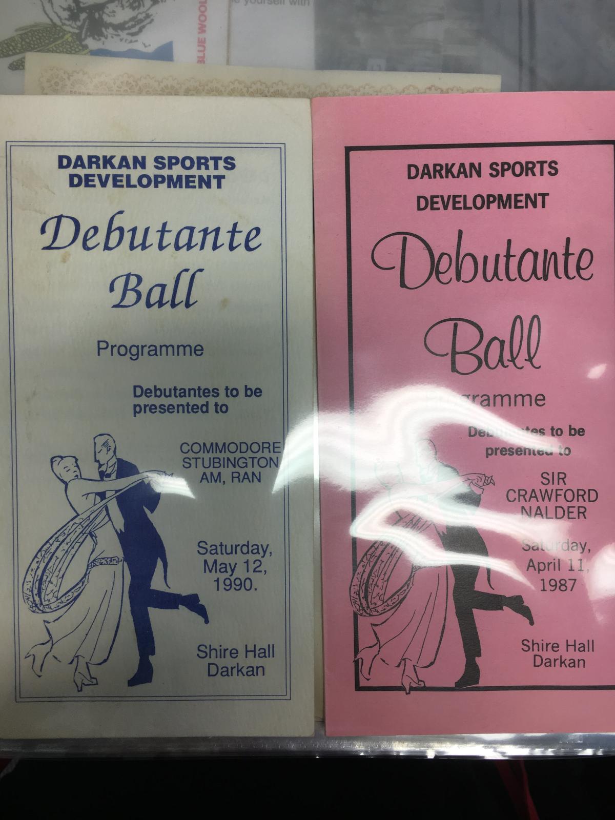 Two programs for Debutante balls