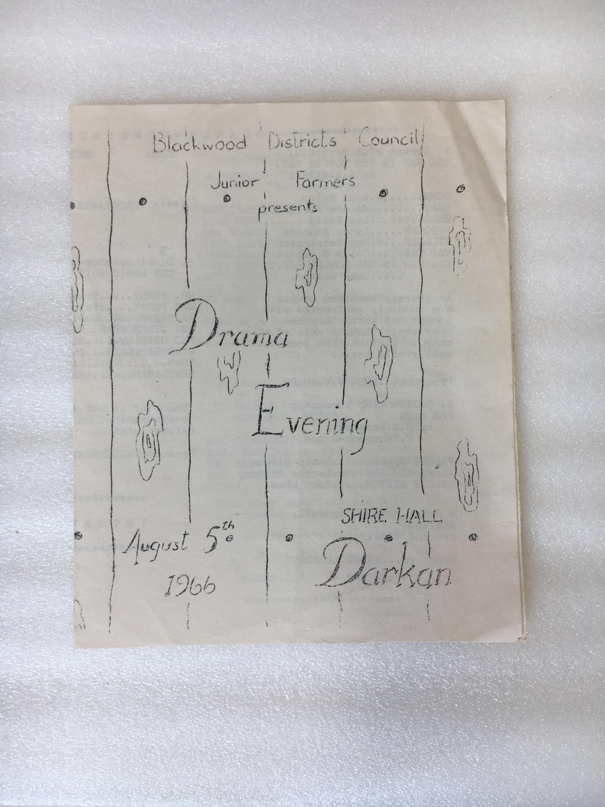 Hand written programme