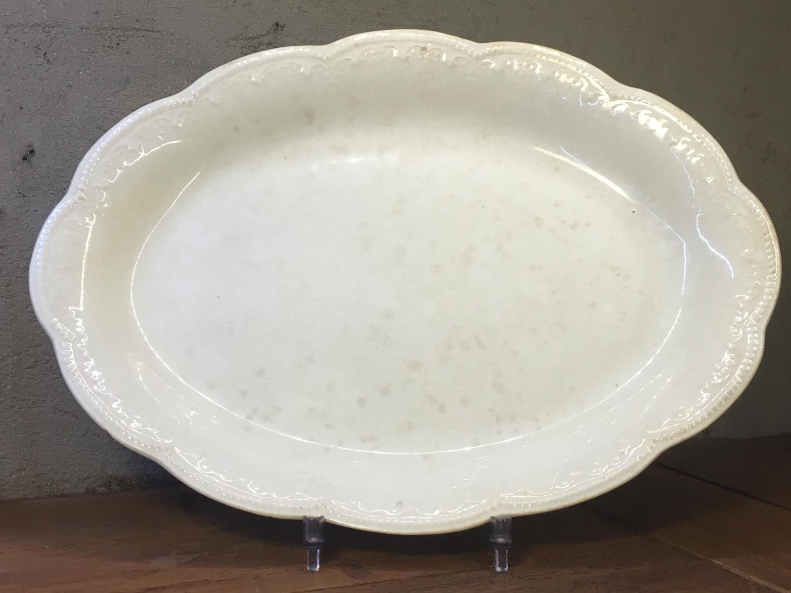 cream serving plate