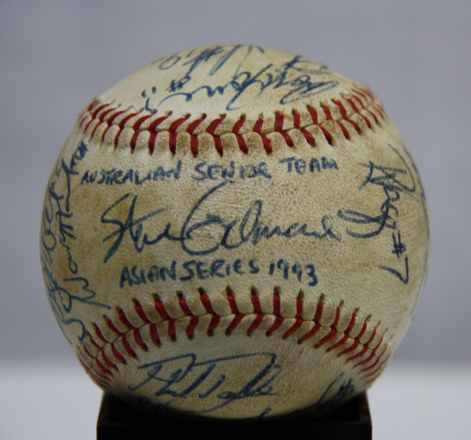 1993 17th Asian Baseball Championship signed baseball