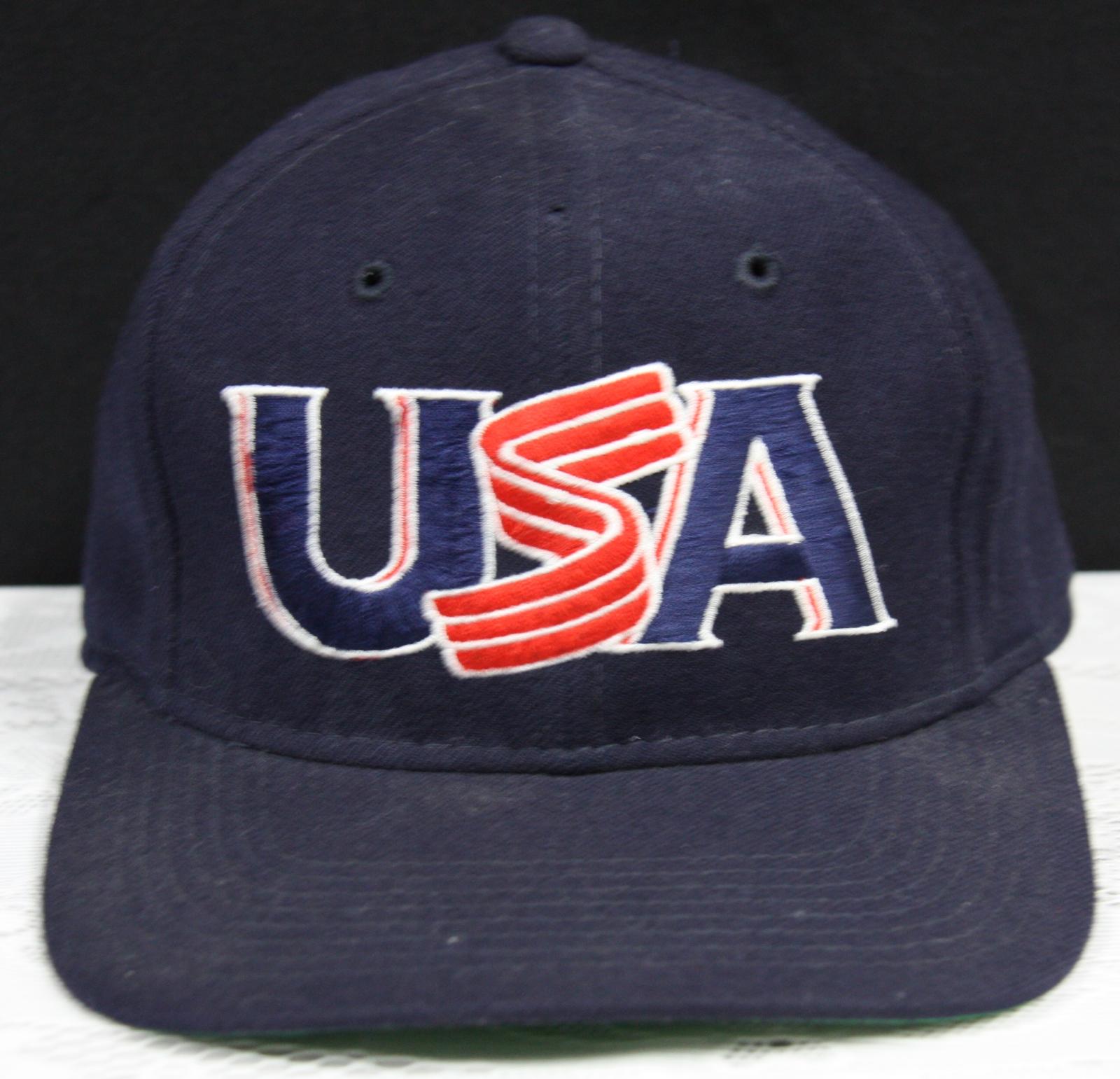 USA baseball cap.