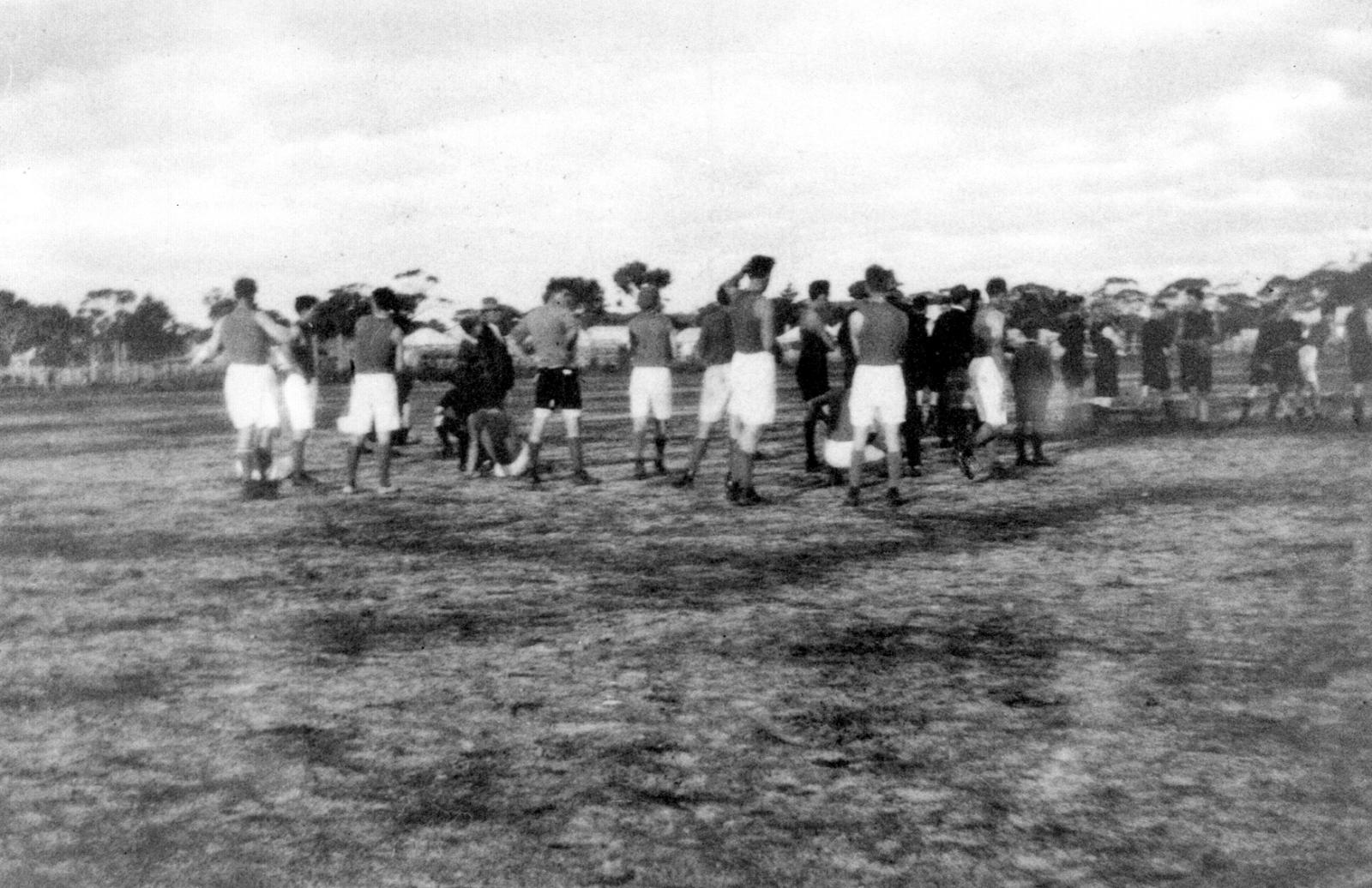 Cranbrook Football Team Circa 1920.  Playing On Frederick Square.