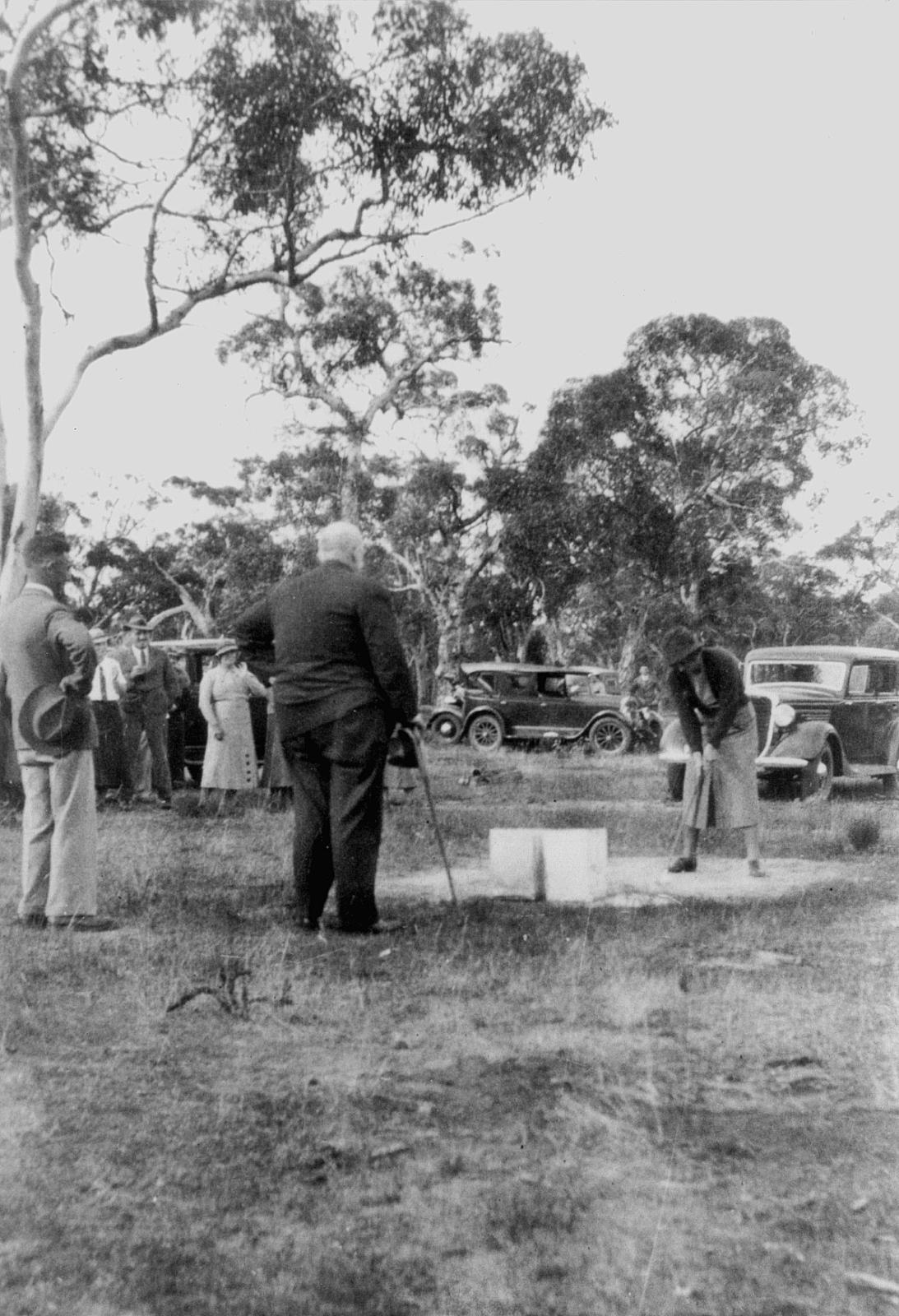 Opening Of Cranbrook Golf Club 1931  Players Teeing Off.