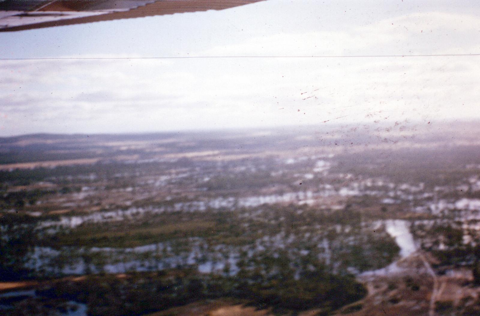 Aerial View Of  The Confluence Of The Gordon River, Towerlup Brook And Frankland River In Flood.