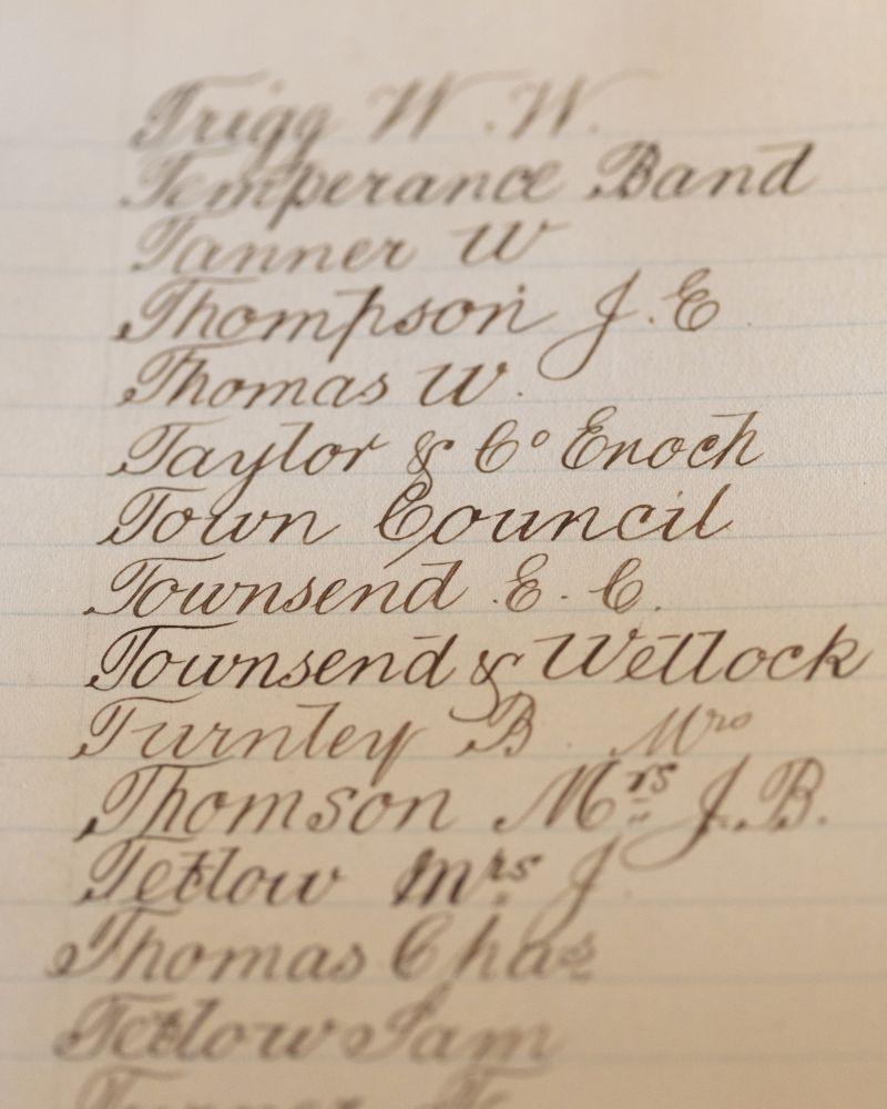 Index of Carson Family Ledger