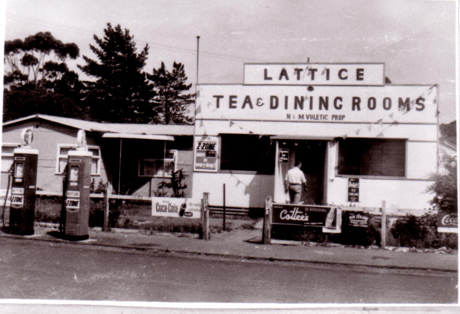 Lattice Tea & Dining Rooms - N&M Vuletic Proprietors  Located on Great Southern Highway, also called Climie Street.