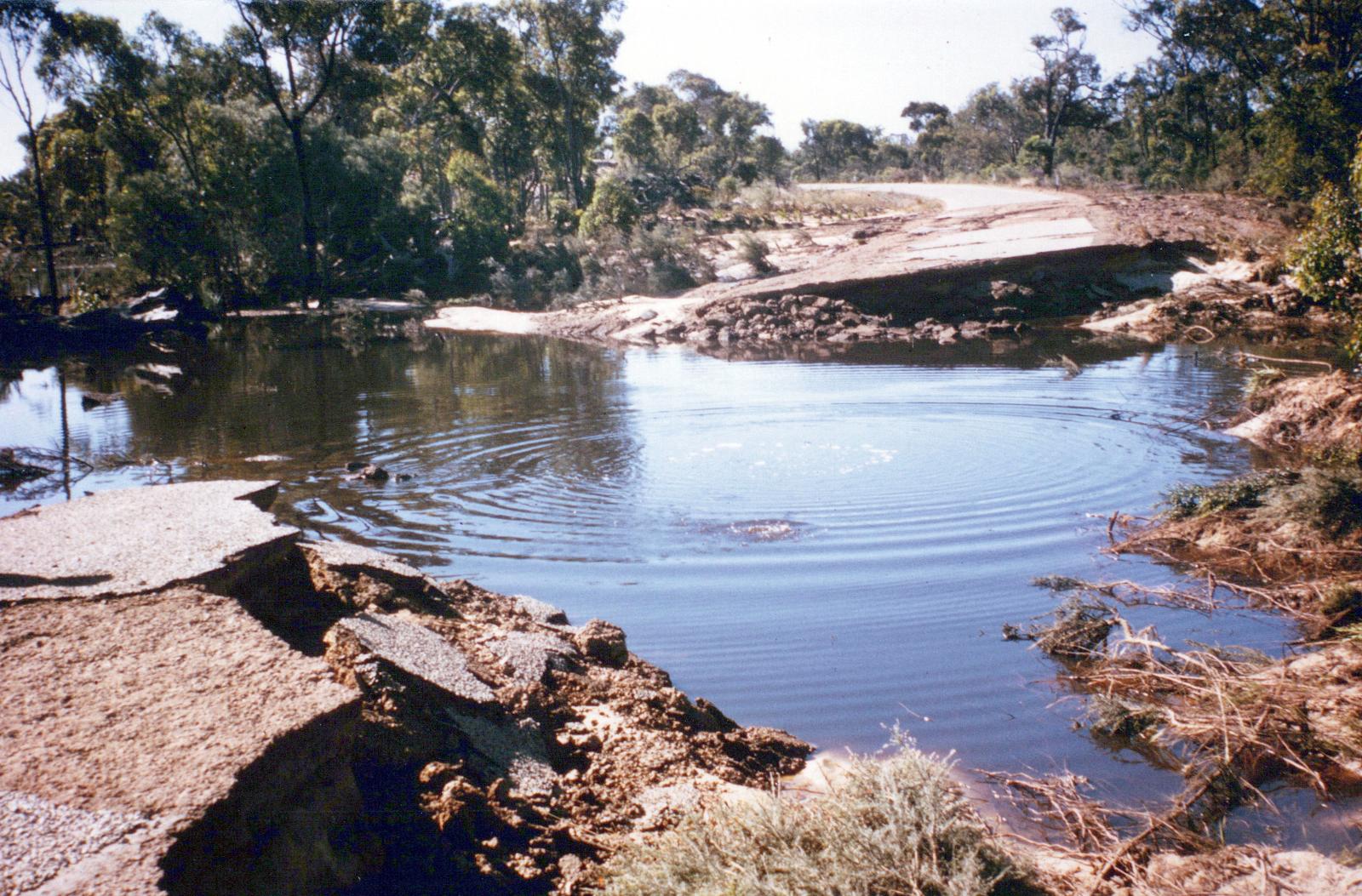 Damage To Shamrock Road