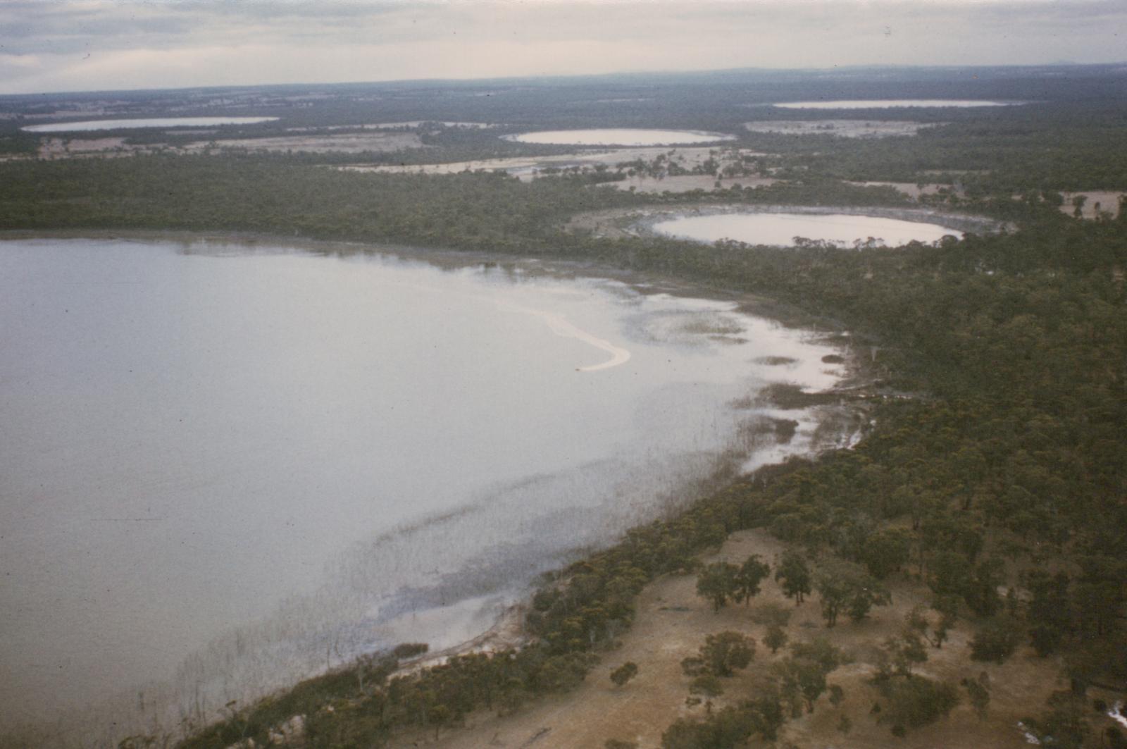 Lake Poorrarecup and surrounding lakes after floods.