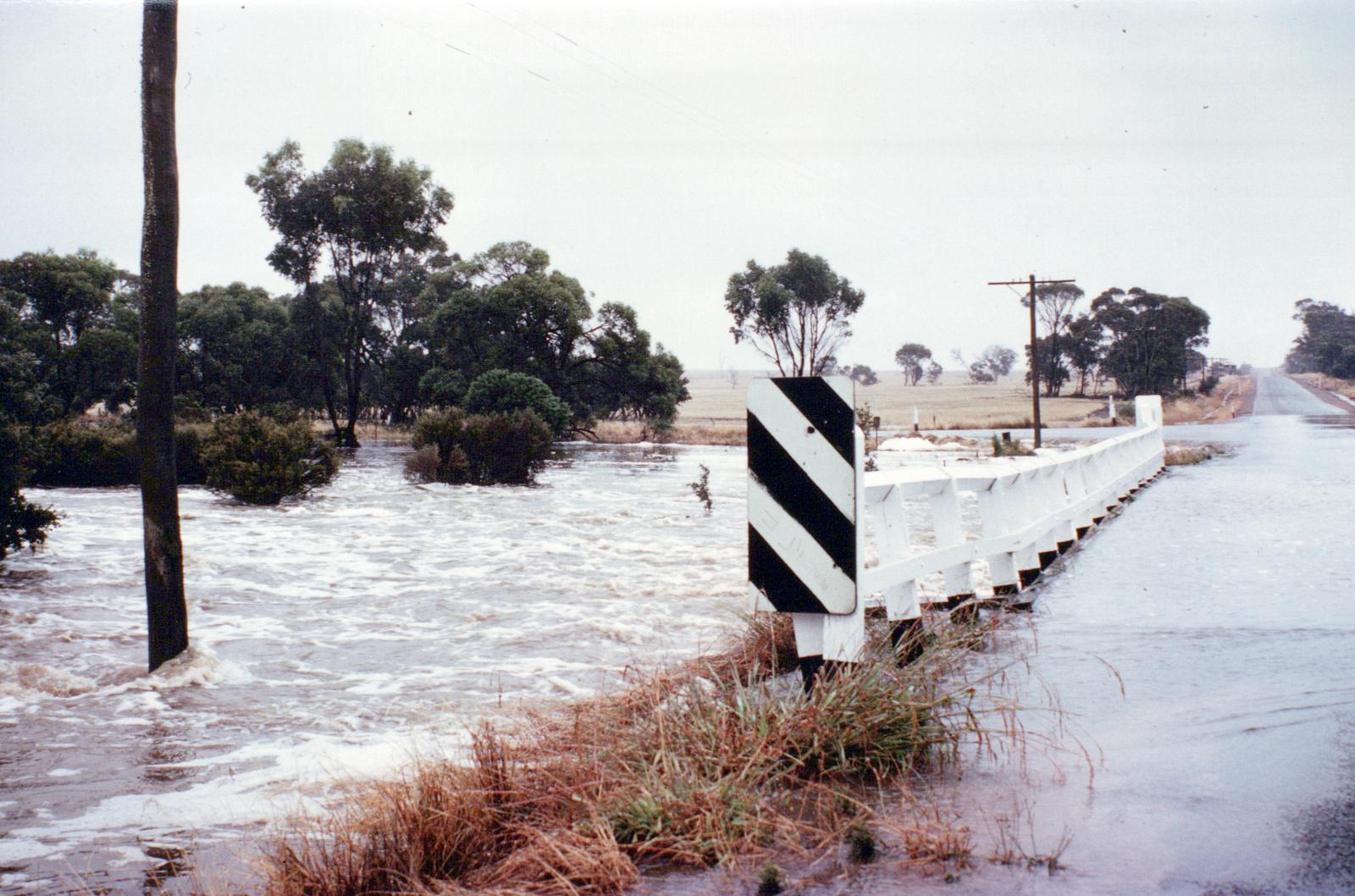 Floodwaters at Intersection of Frankland-Cranbrook Road (East).