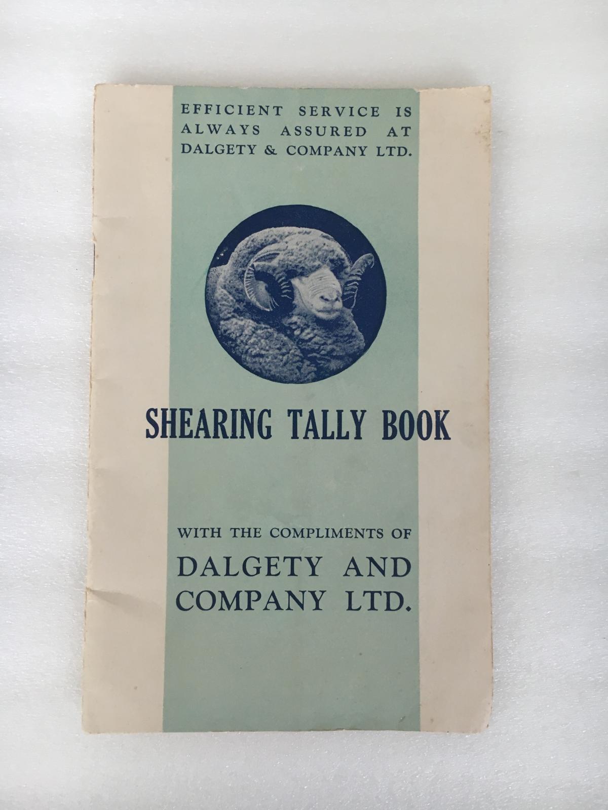 Shearing Tally book