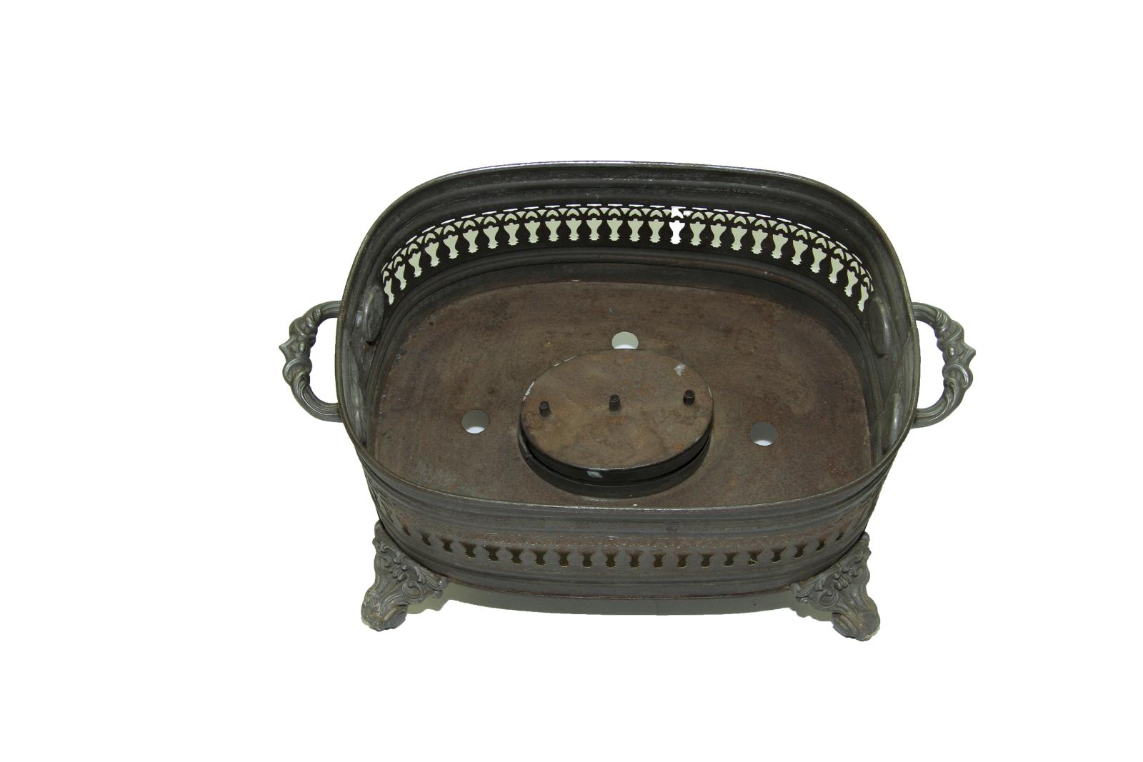 base and oval tin components of food warmer