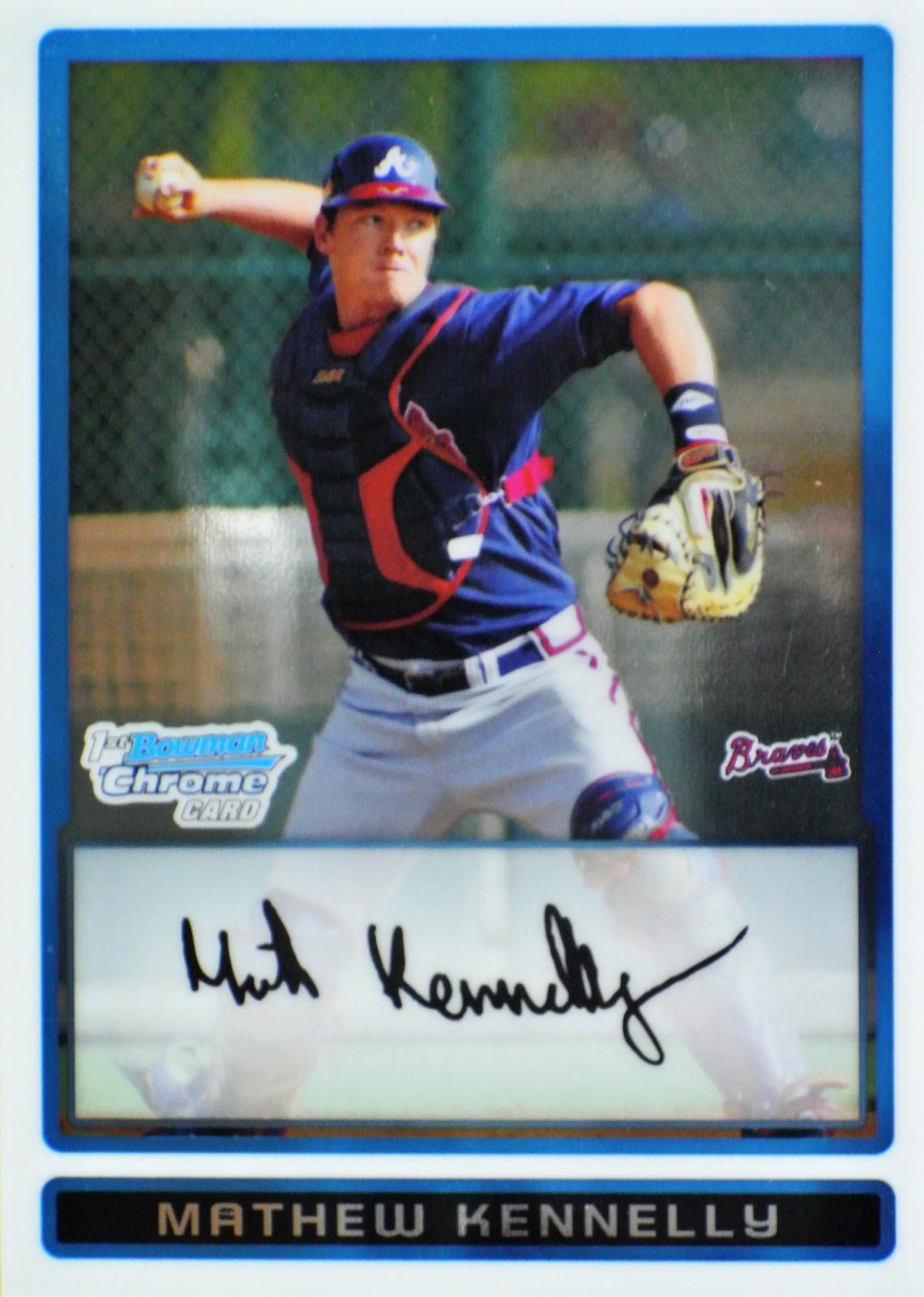 Baseball player collector's card - Mathew Kennelly