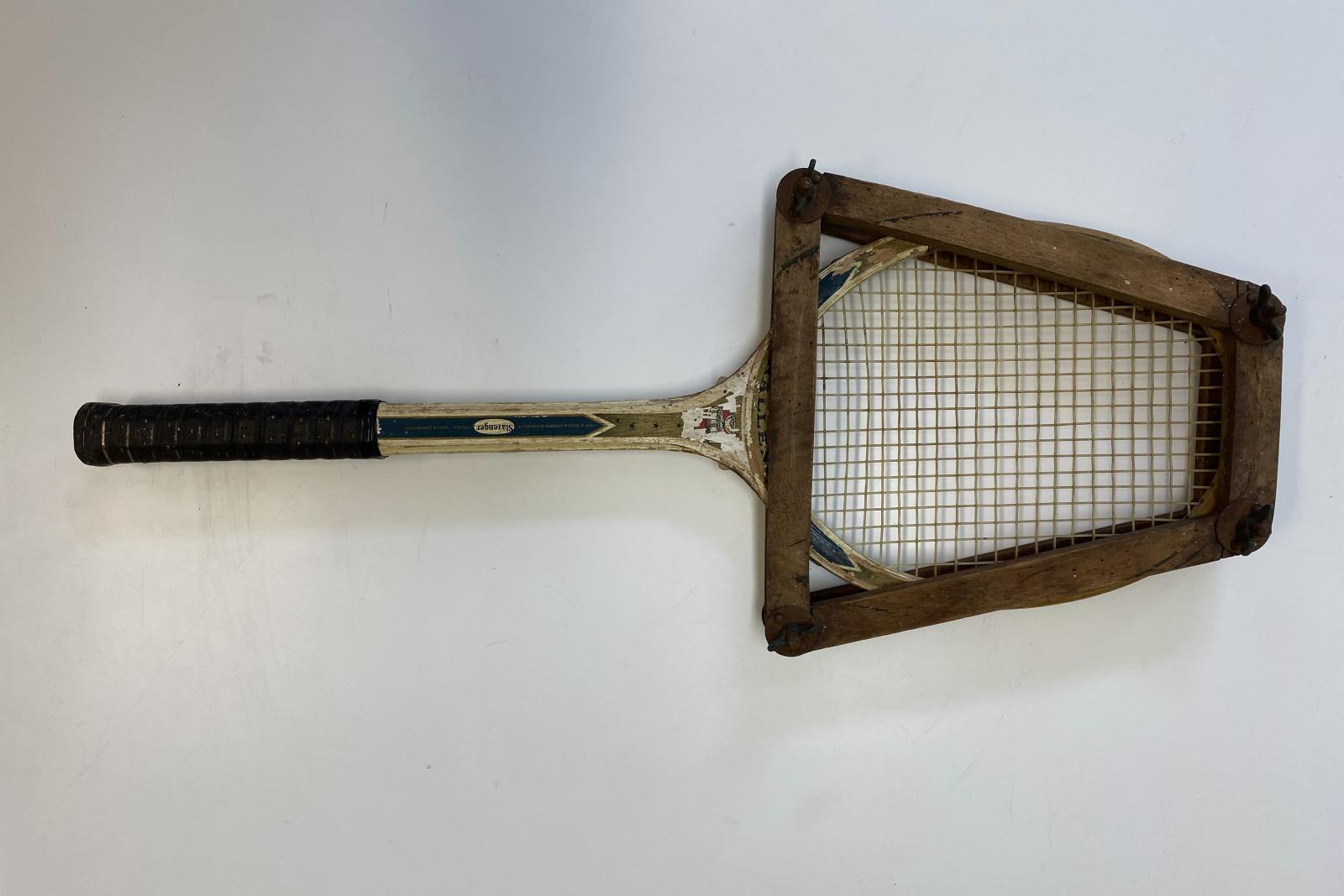 tennis racquet and cover