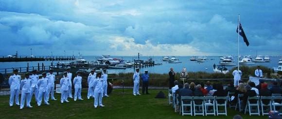 Naval guard at Rottnest Dawn Service