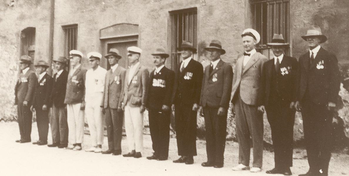 Veterans at Anzac Day Rottnest 1931