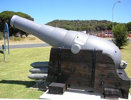 Bottle gun on Garden Island