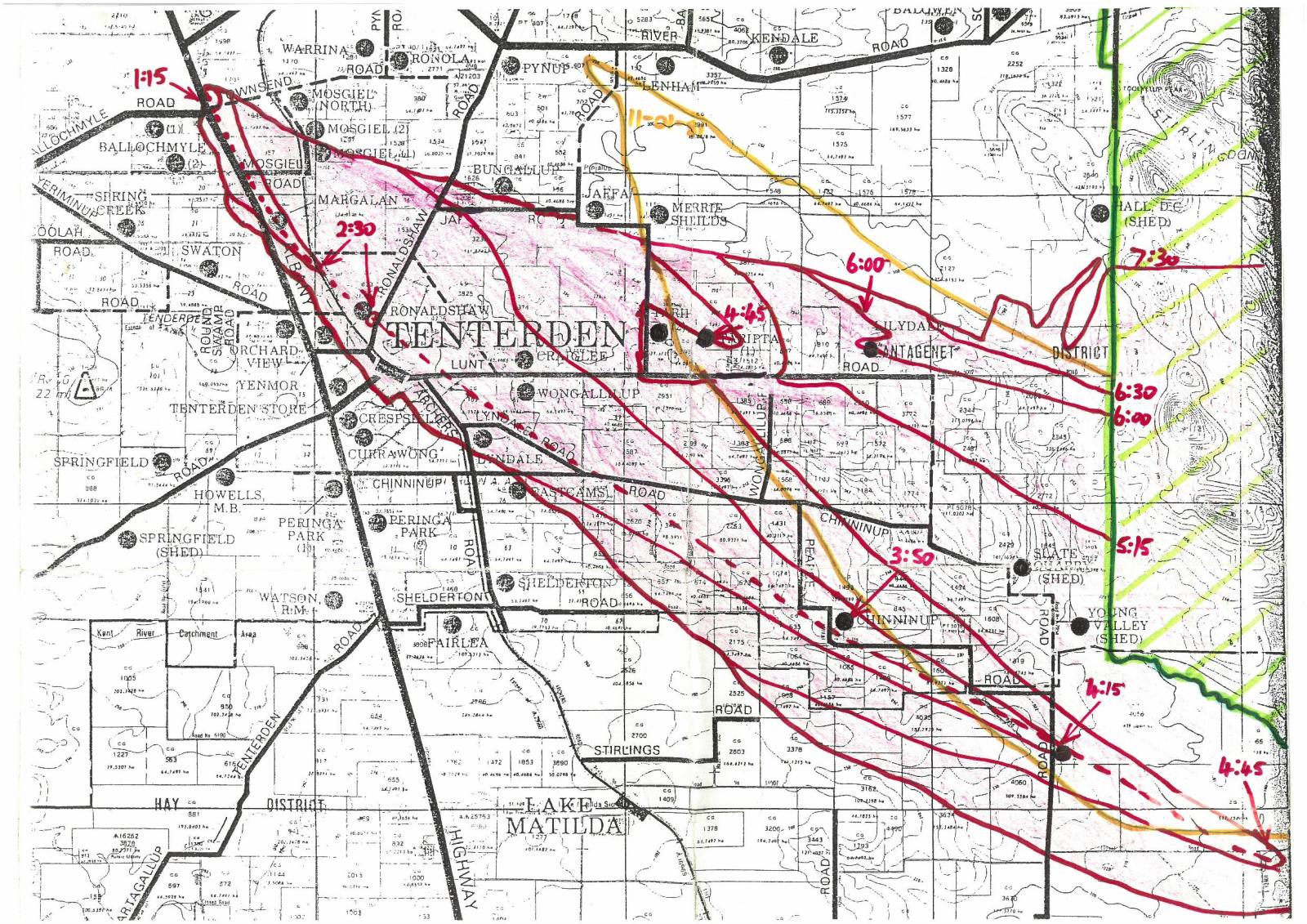 Map of Fire Timeline