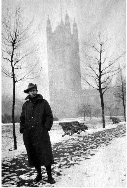 1916 William (Bill) Hodgson at Big Ben, London, United Kingdom