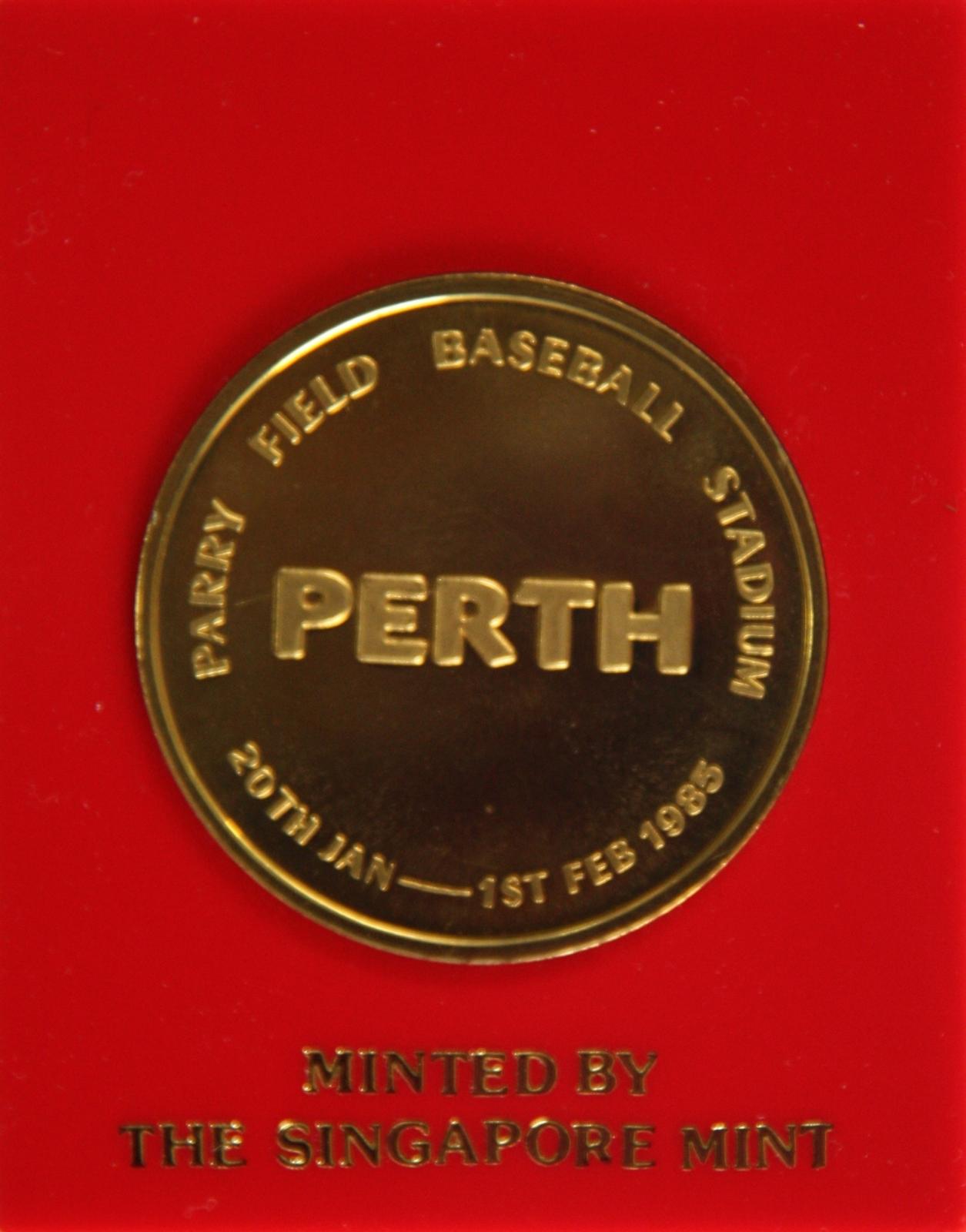 1985 Commemorative Medal - 13th Asian Baseball Championship Series (back)