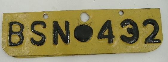Vehicle Number Plate