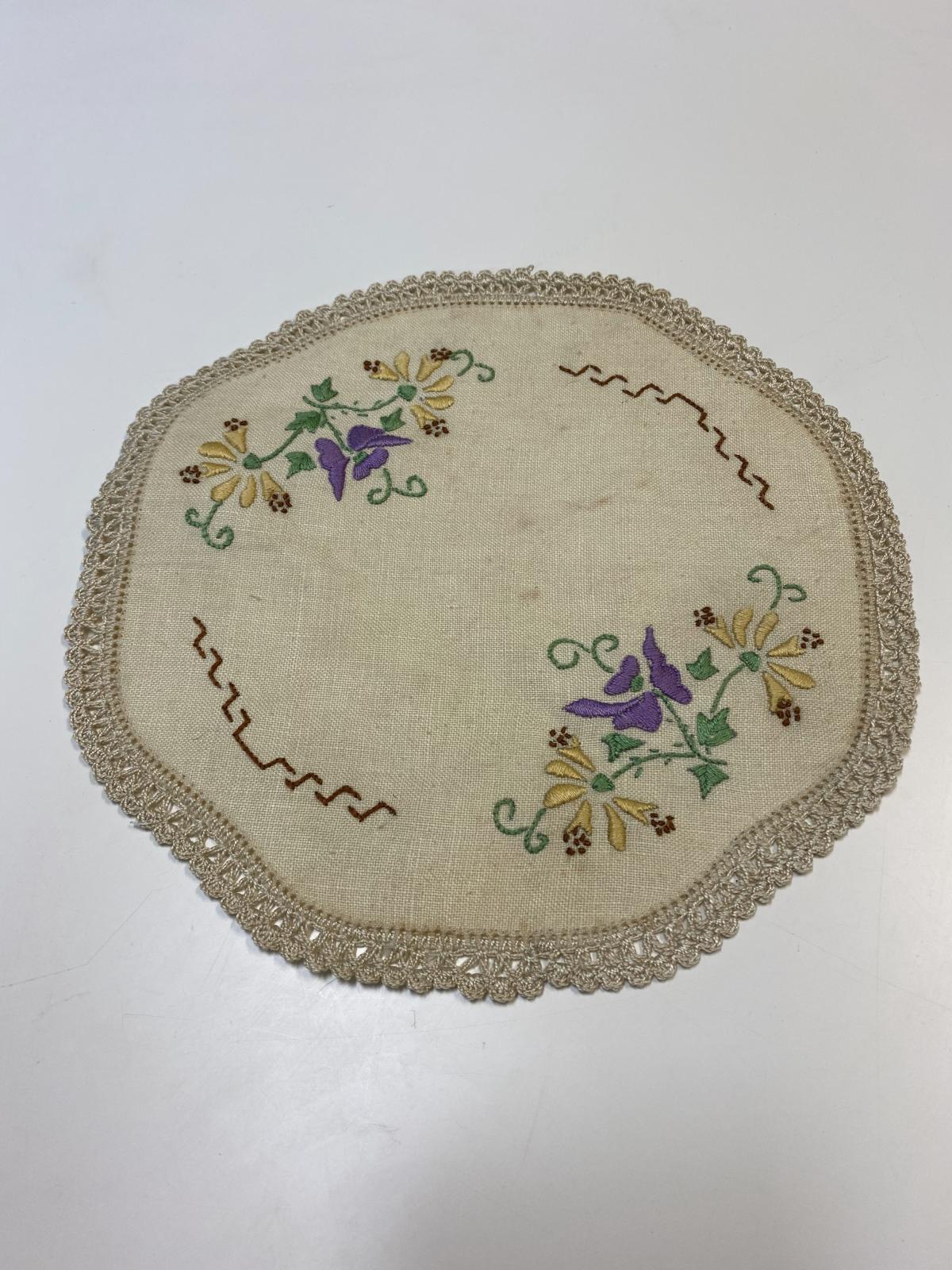 Embroidered doily