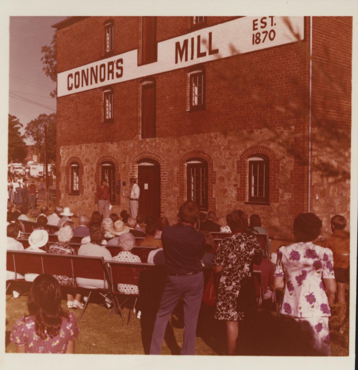 Formal opening of the Toodyay Tourist Centre in Connor's Mill, 1976