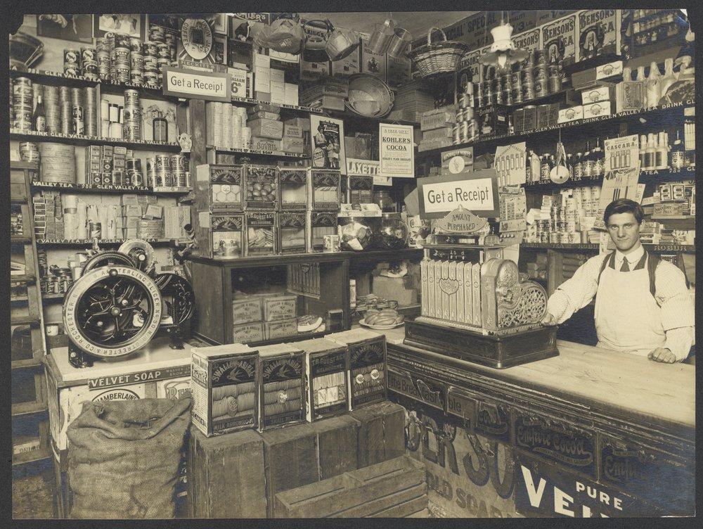 General store interior c 1890-1920