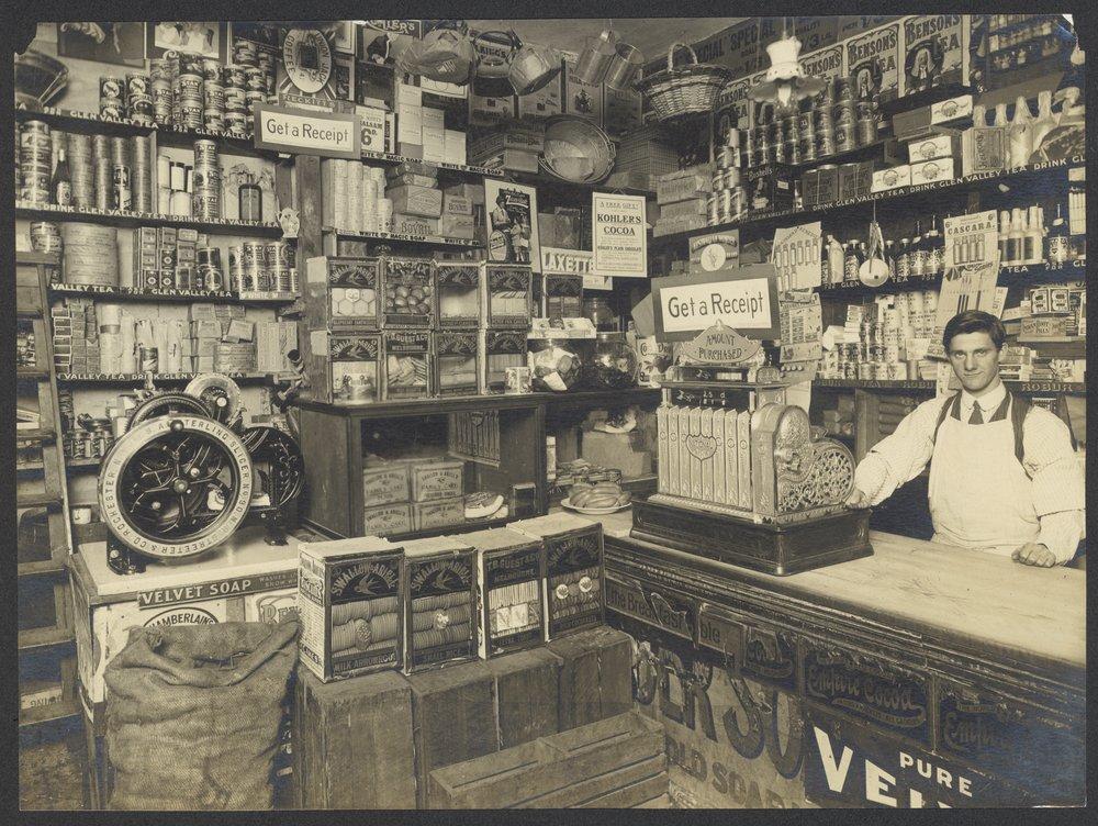 General store interior c 1890-1920