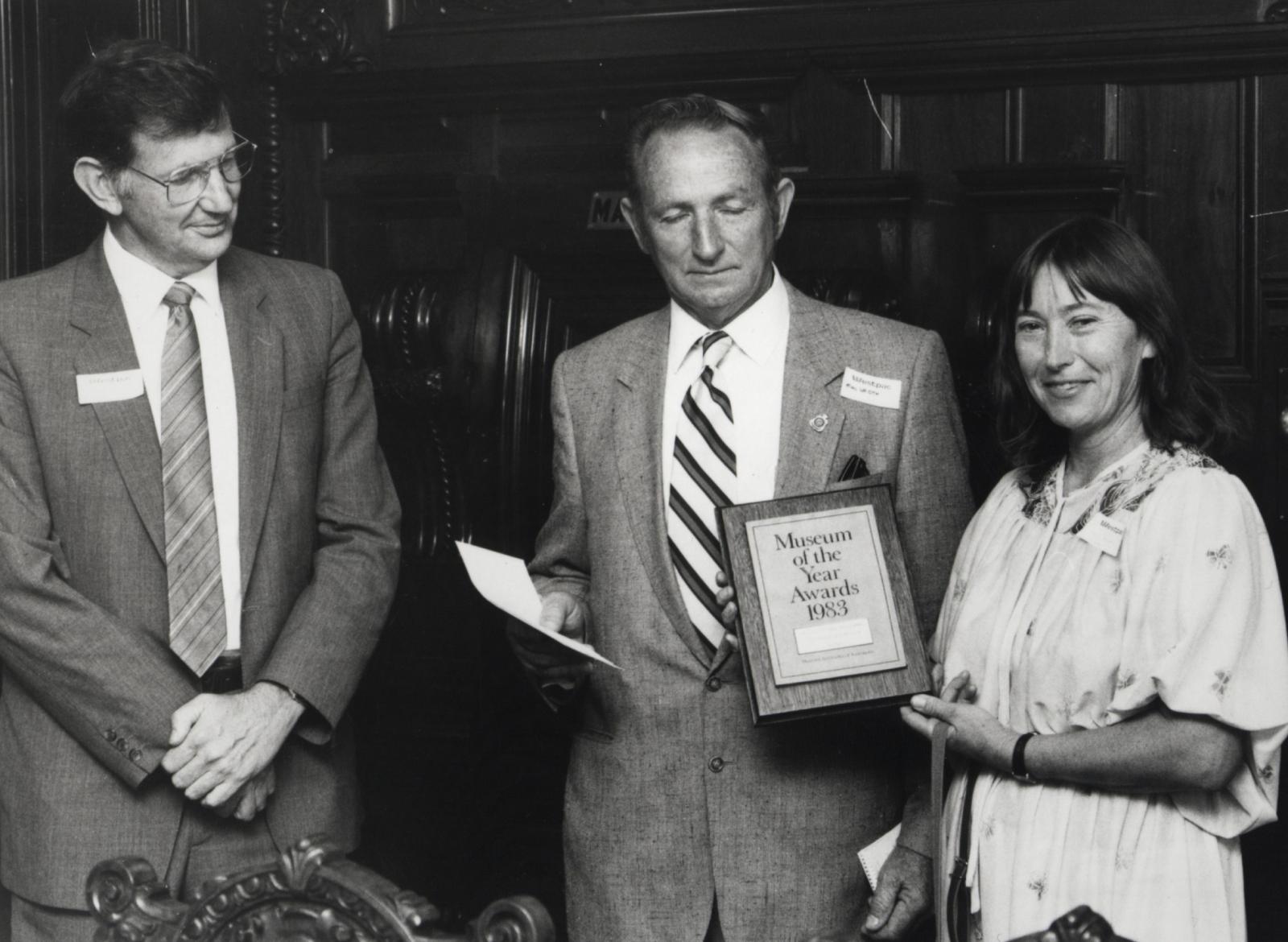 Museum of the year award presentation 1983