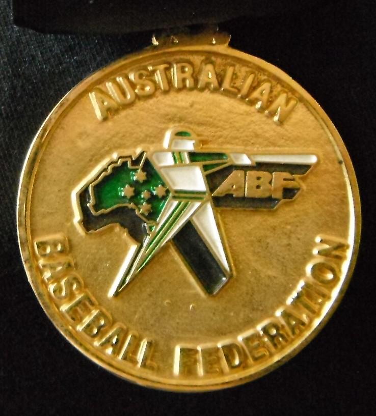 1990 Australian Baseball Federation Under 16 Championship medallion (obverse)