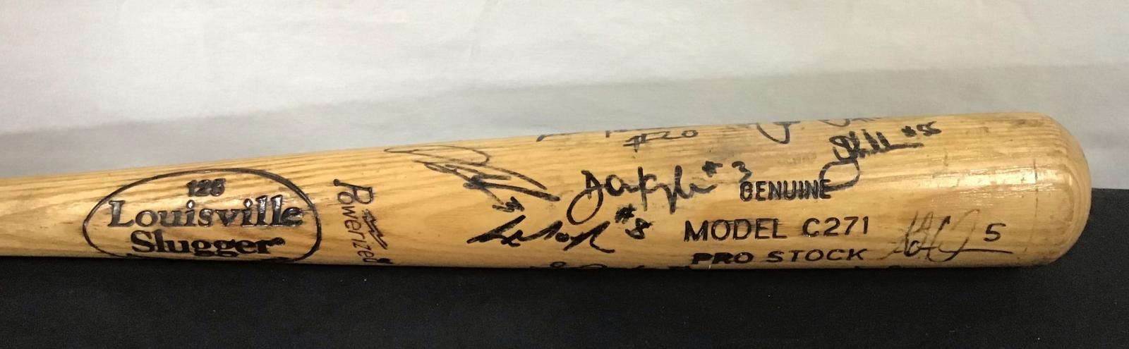 2002 Western Heelers signed baseball bat