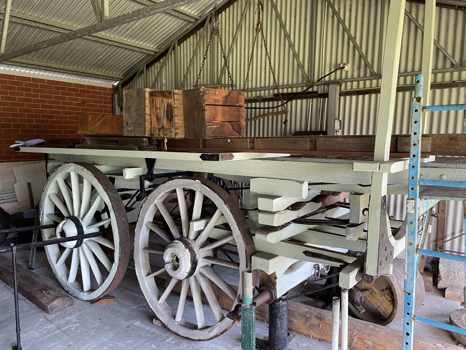 Partly restored wagon