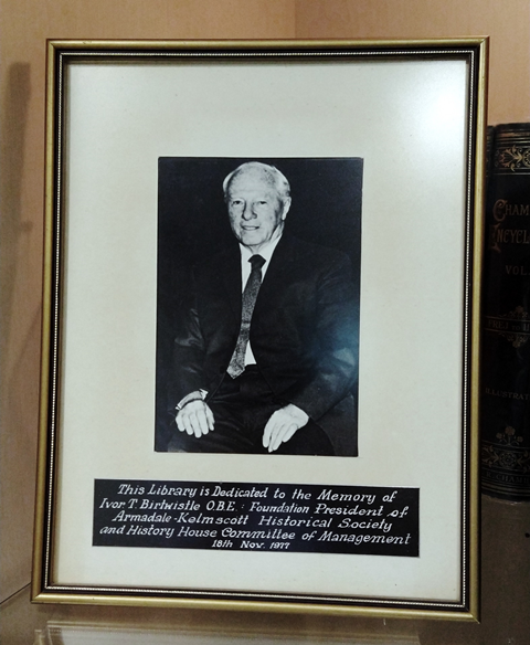 Photograph frame with photo of Ivor Birtwistle