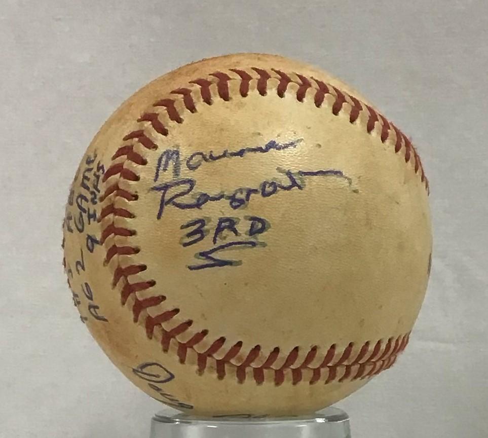 1989 Baseball from 1st Australian Baseball League game - Umpire Maurie Reynolds