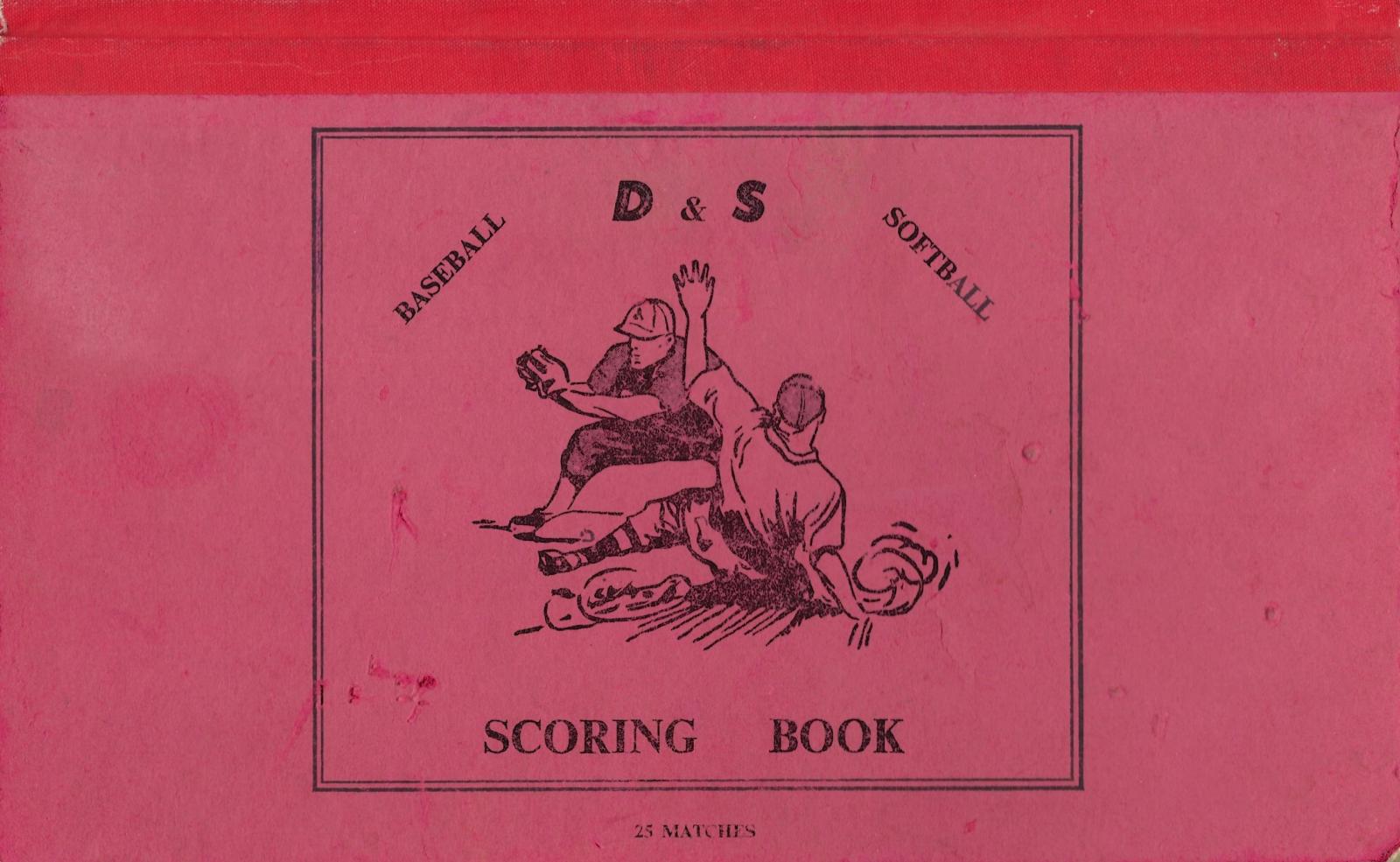 Baseball scoring book used in the 1966 Claxton Shield Series (cover)