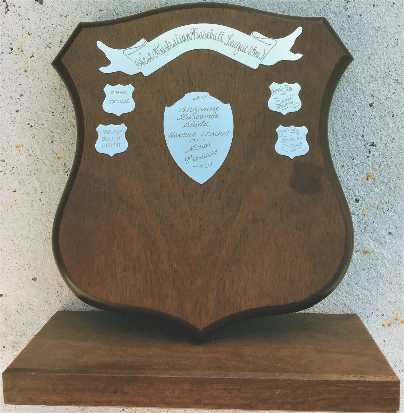 Suzanne Luscombe Shield - West Australian Baseball League Women's League Minor Premiers trophy