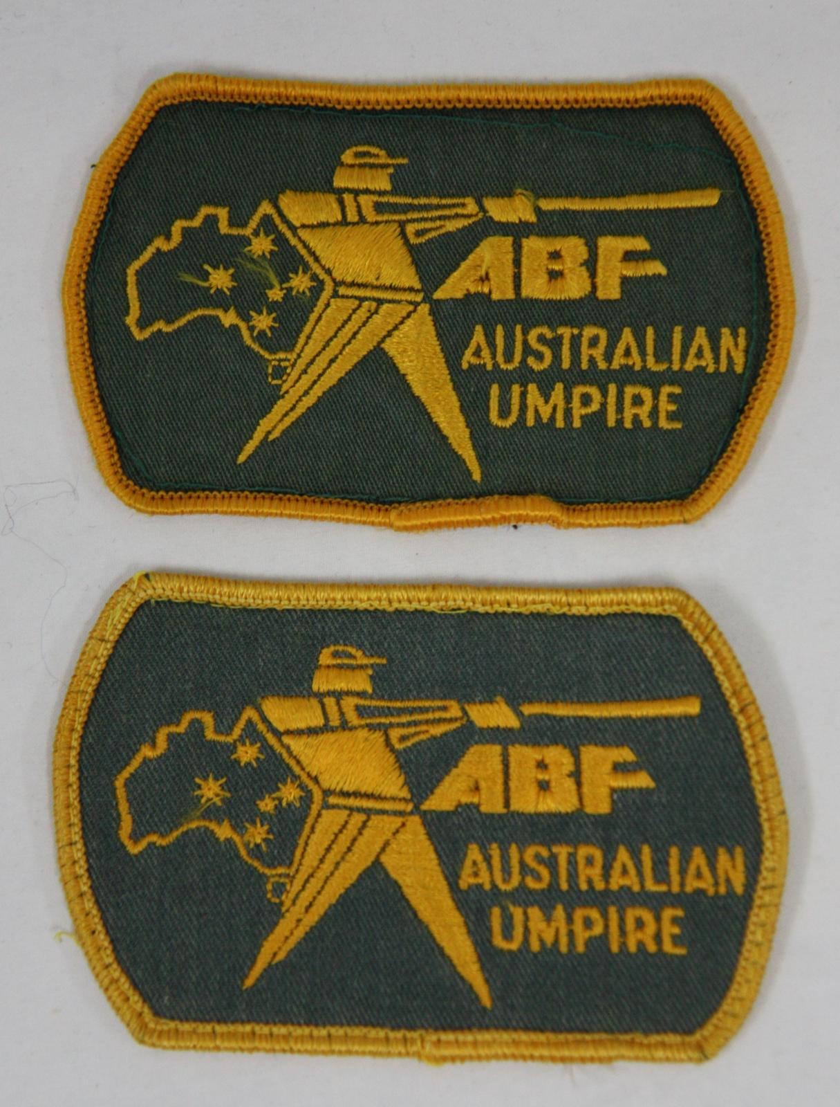 Australian Baseball Federation umpire's patches