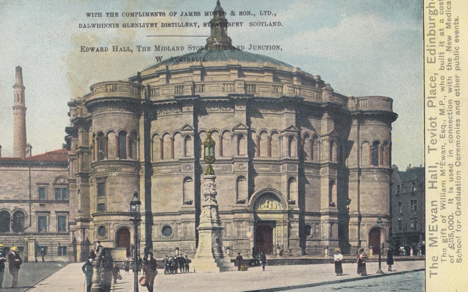 The McEwan Hall, Teviot Place, Edinburgh.